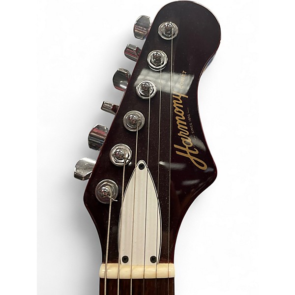 Used Harmony comet red Hollow Body Electric Guitar