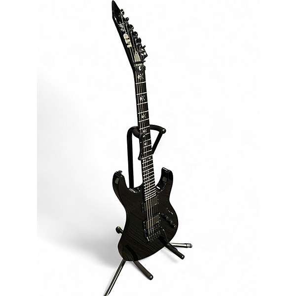 Used ESP KH602 Kirk Hammett Signature Black Solid Body Electric Guitar