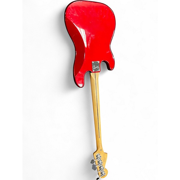 Used Squier Affinity Precision Bass Red Electric Bass Guitar