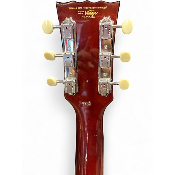 Used Vintage V120 2 Color Sunburst Solid Body Electric Guitar