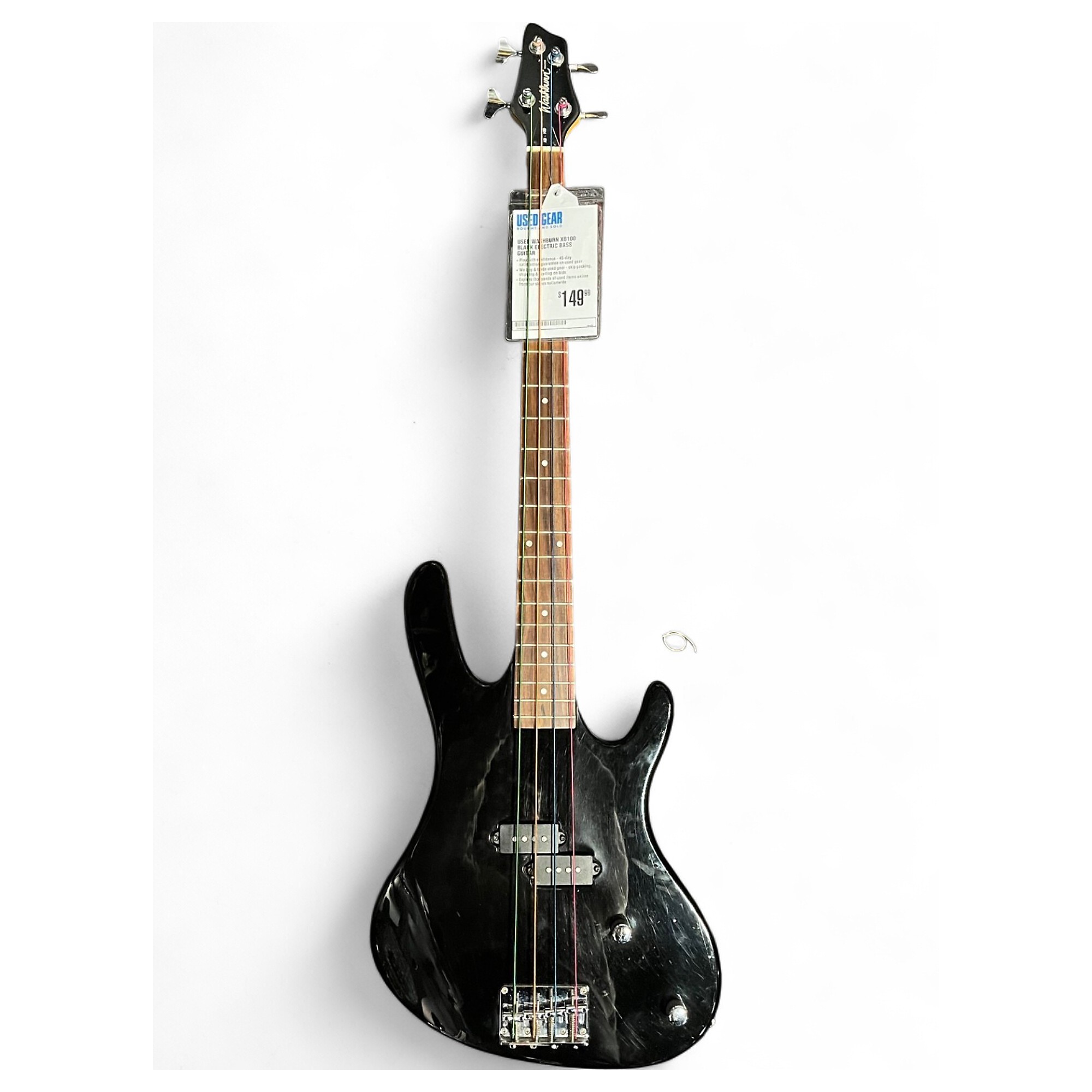 WASHBURN ベースギター　XB-100 Used Washburn XB100 Black Electric Bass Guitar Black