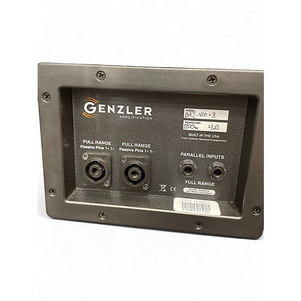 Used Genzler Amplification SERIES 2 BA2-410-3 Bass Cabinet