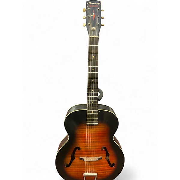 Used Harmony Montery 2 Color Sunburst Acoustic Guitar