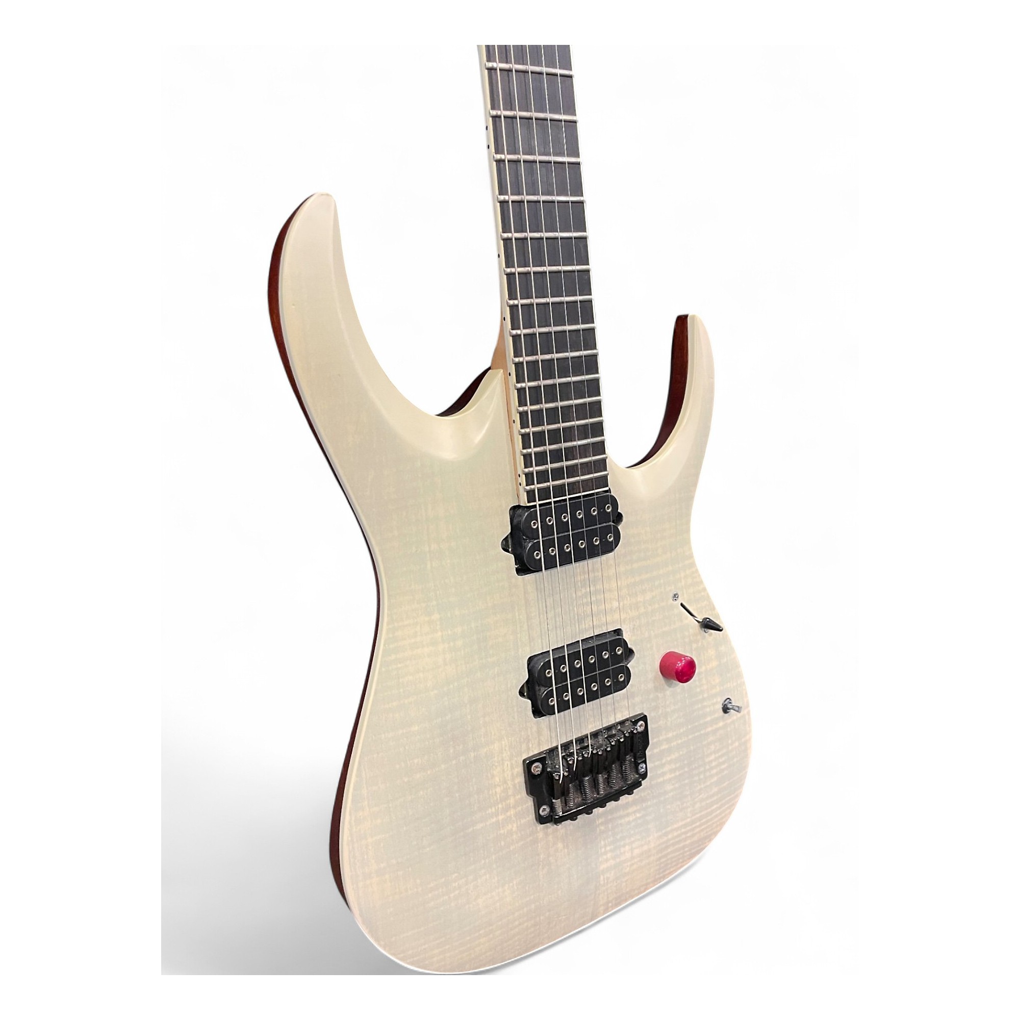 Used Ibanez RGAIX6FM White Frost Solid Body Electric Guitar White