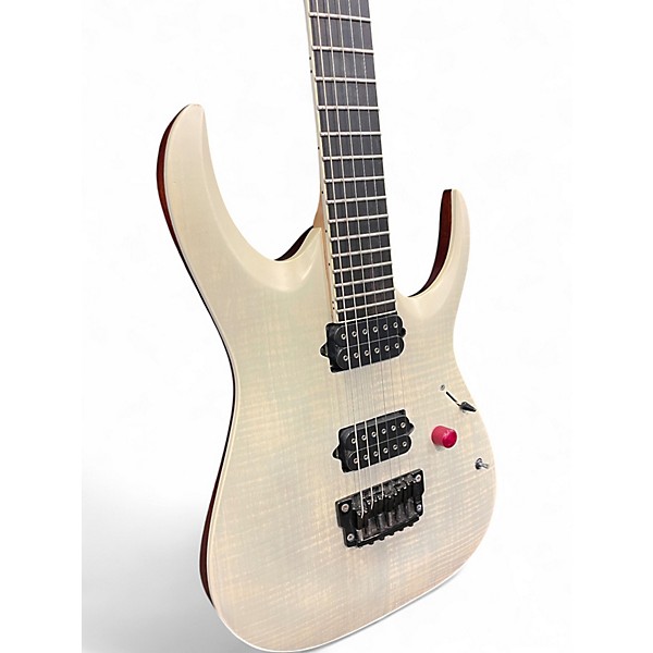 Used Ibanez RGAIX6FM White Frost Solid Body Electric Guitar