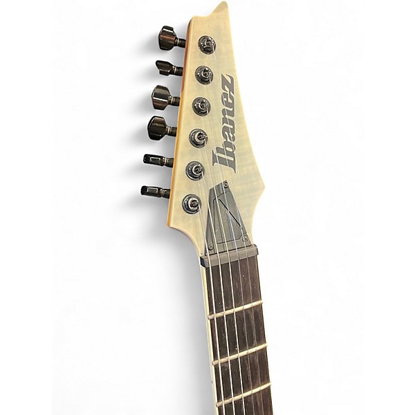 Used Ibanez RGAIX6FM White Frost Solid Body Electric Guitar