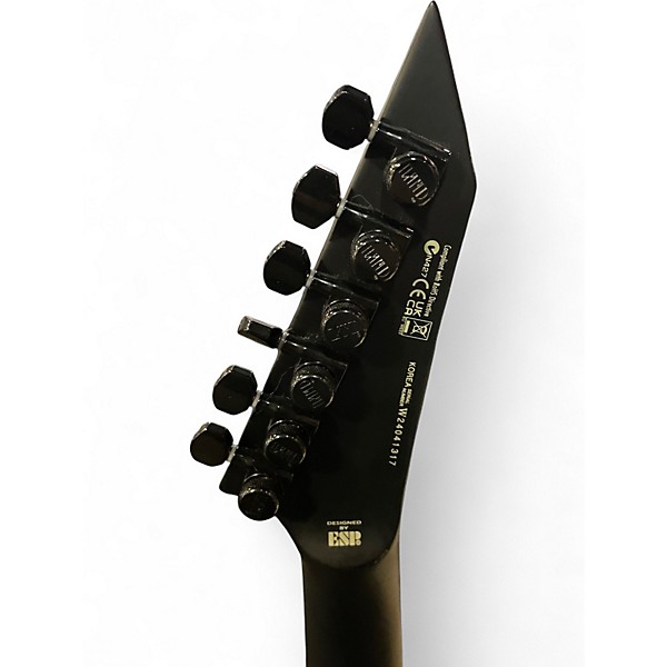 Used ESP LTD MH1000 Deluxe Black Solid Body Electric Guitar