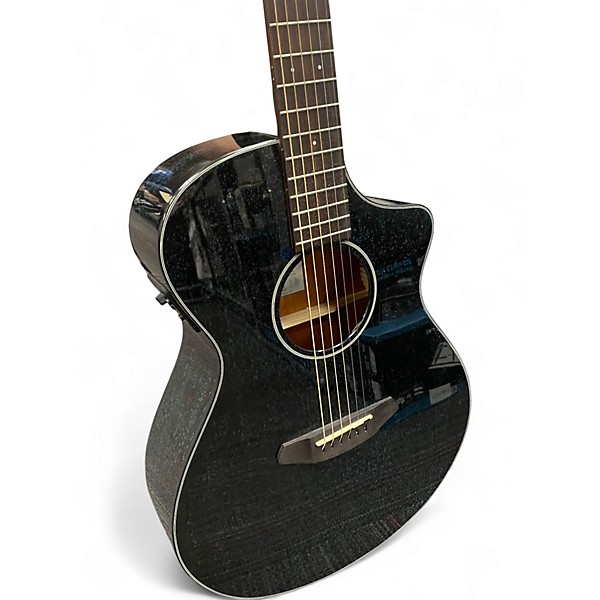 Used Breedlove Rainforest S African Mahogany Concert Midnight Blue Acoustic Electric Guitar