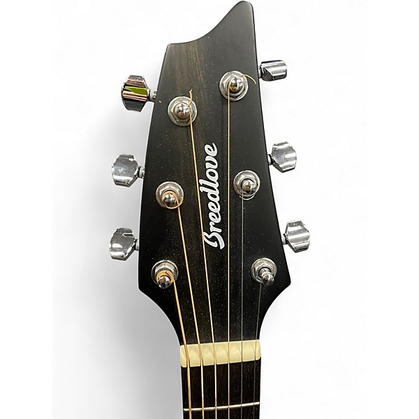 Used Breedlove Rainforest S African Mahogany Concert Midnight Blue Acoustic Electric Guitar