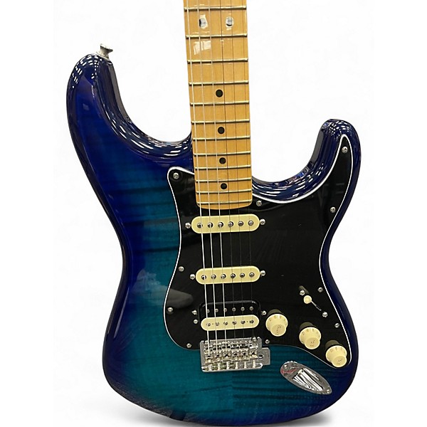 Used Fender Stratocaster Player II Blue Burst Solid Body Electric Guitar