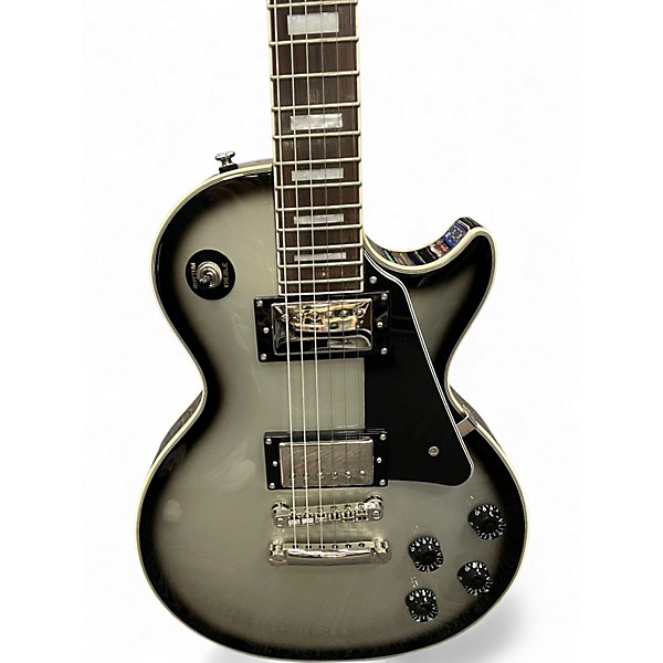 Used Epiphone Les Paul Custom SILVER BURST Solid Body Electric Guitar
