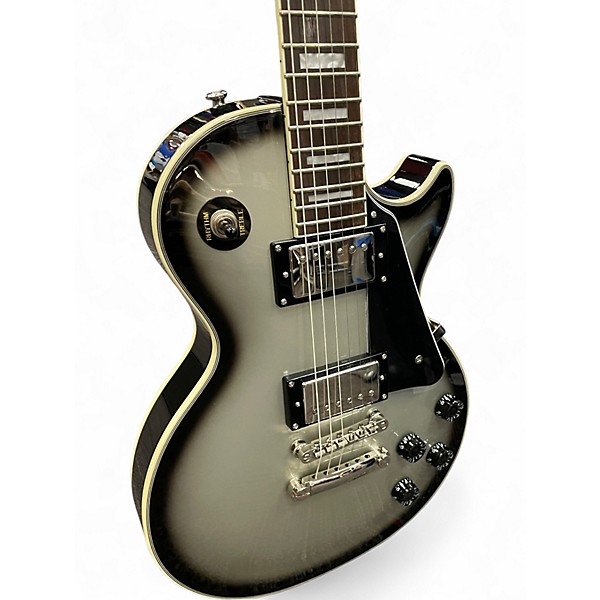 Used Epiphone Les Paul Custom SILVER BURST Solid Body Electric Guitar