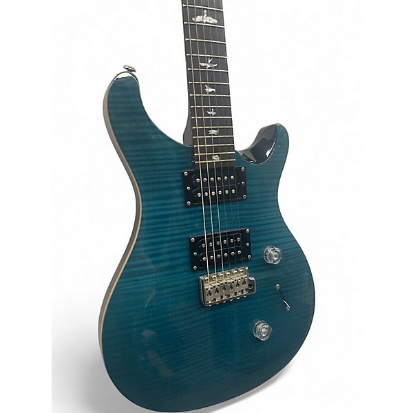 Used PRS SE Custom 24 Trans Blue Solid Body Electric Guitar