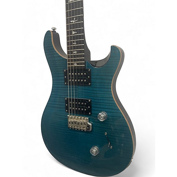 Used PRS SE Custom 24 Trans Blue Solid Body Electric Guitar