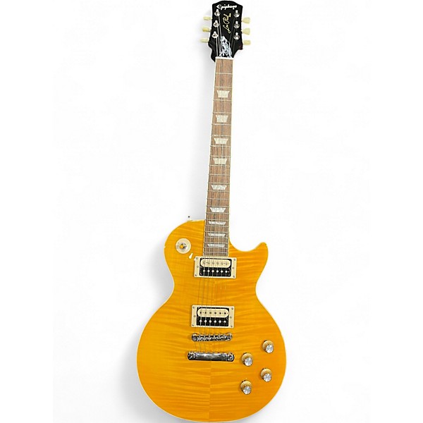 Used Epiphone Slash Signature Les Paul Classic Trans Orange Solid Body Electric Guitar