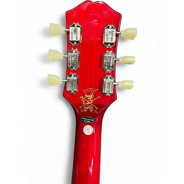 Used Epiphone Slash Signature Les Paul Classic Trans Orange Solid Body Electric Guitar