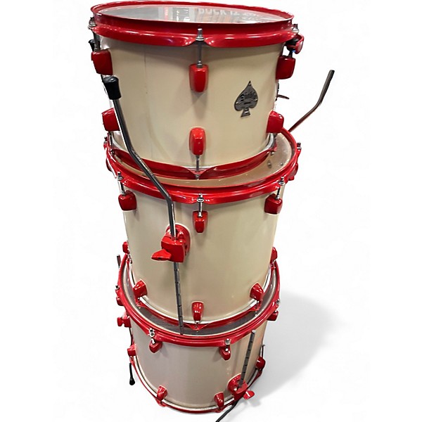 Used ddrum 4 Piece Diablo white Drum Kit