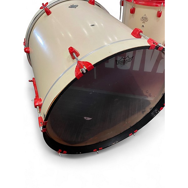 Used ddrum 4 Piece Diablo white Drum Kit