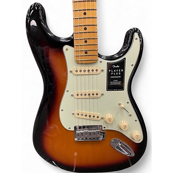 Used Fender Player Plus Stratocaster Tobacco Sunburst Solid Body Electric Guitar