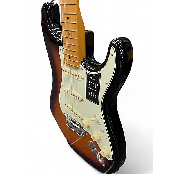 Used Fender Player Plus Stratocaster Tobacco Sunburst Solid Body Electric Guitar