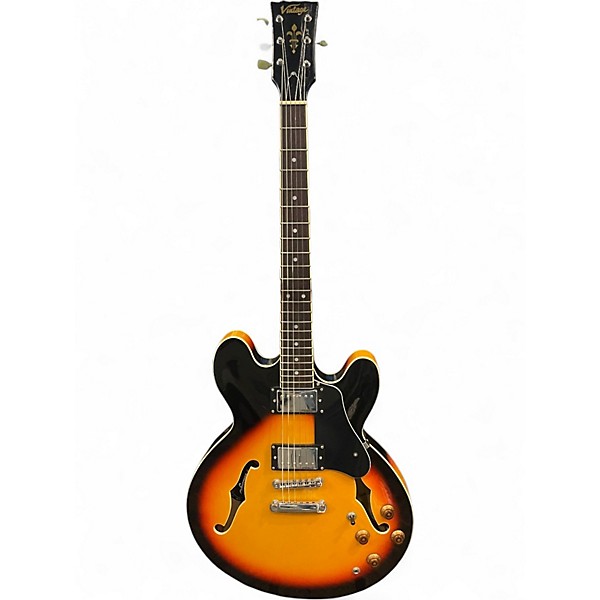 Used Vintage VSA500SB SUNBURST Hollow Body Electric Guitar