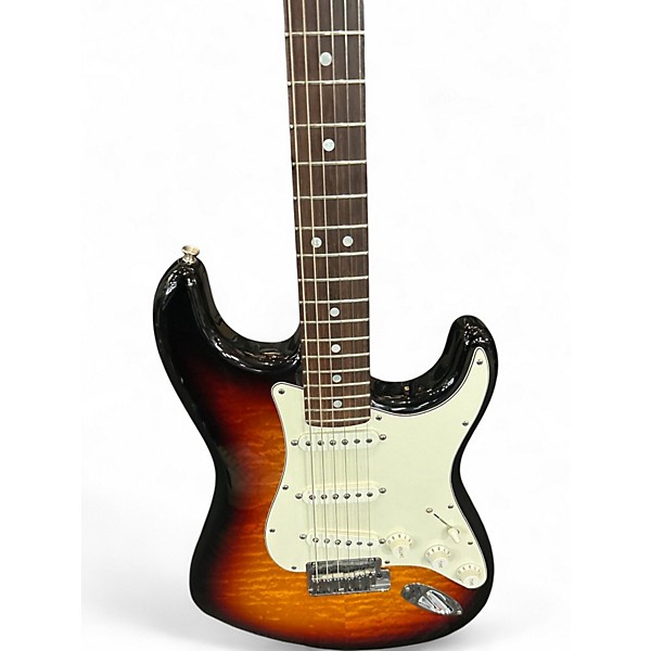 Used 2016 Fender Custom Deluxe NOS Stratocaster 3 Color Sunburst Solid Body Electric Guitar