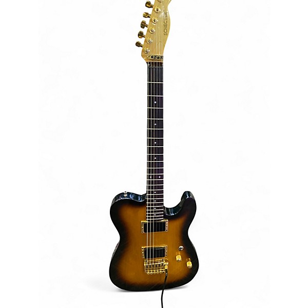 Vintage 1980s Schecter Guitar Research PT 80S Tobacco Burst Solid Body Electric Guitar