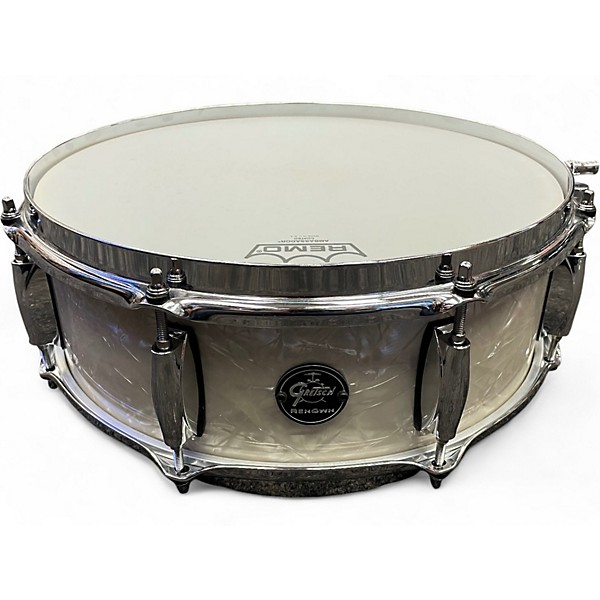 Used Gretsch Drums 14X5 Renown Snare Vintage White Pearl Drum