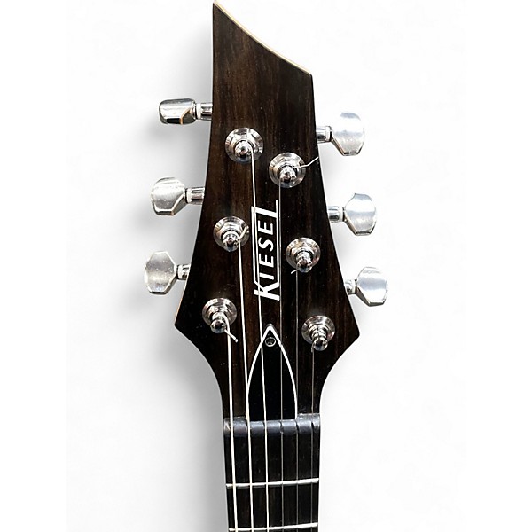 Used Kiesel Delos Black Burst Edge/Wine Solid Body Electric Guitar