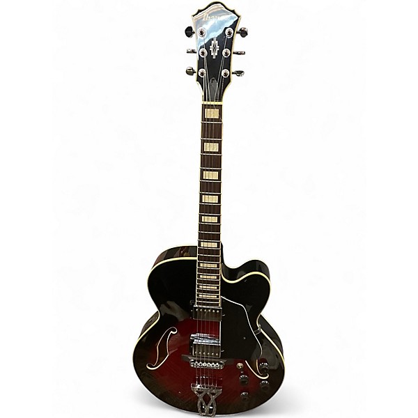 Used Ibanez AF75 Black Cherry Hollow Body Electric Guitar