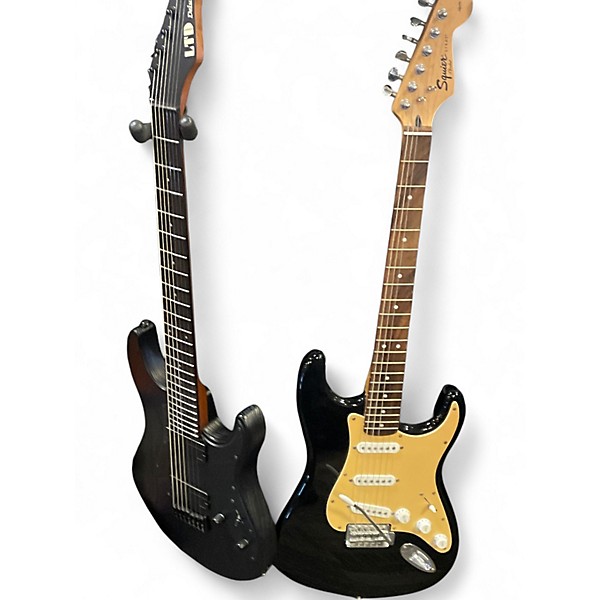 Used ESP SN-10007B Black Solid Body Electric Guitar