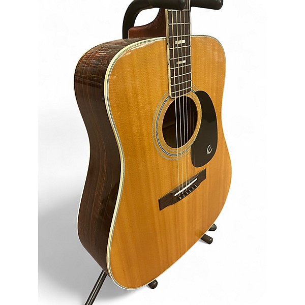 Vintage 1970s Epiphone FT-350 EL DARDO Vintage Natural Acoustic Guitar