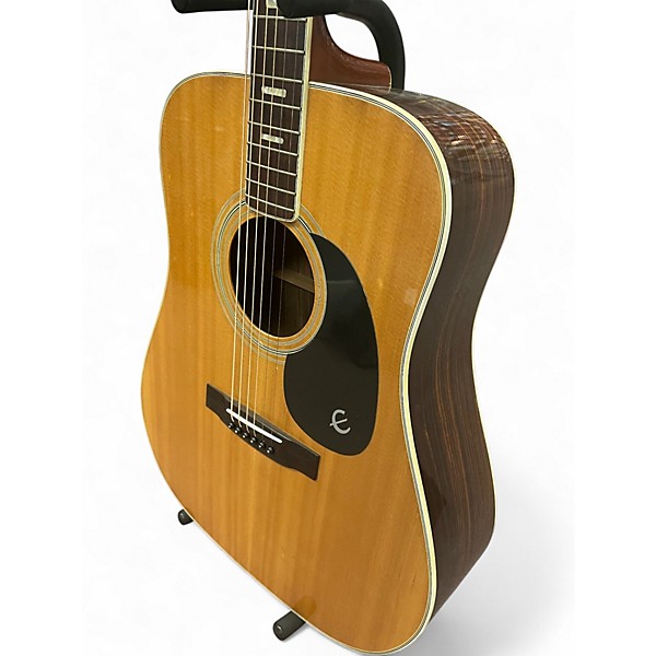 Vintage 1970s Epiphone FT-350 EL DARDO Vintage Natural Acoustic Guitar