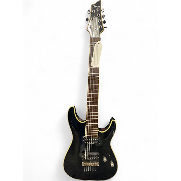 Used Schecter Guitar Research Blackjack C7 Black Solid Body