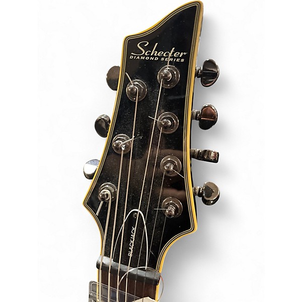 Used Schecter Guitar Research Blackjack C7 Black Solid Body