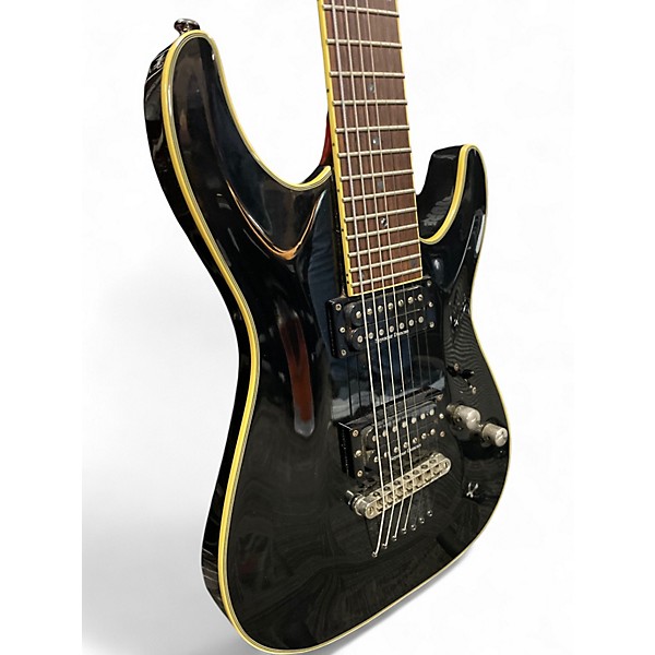 Used Schecter Guitar Research Blackjack C7 Black Solid Body