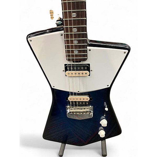 Used Ernie Ball Music Man St. Vincent Signature Trans Blue SPARKLE Solid Body Electric Guitar