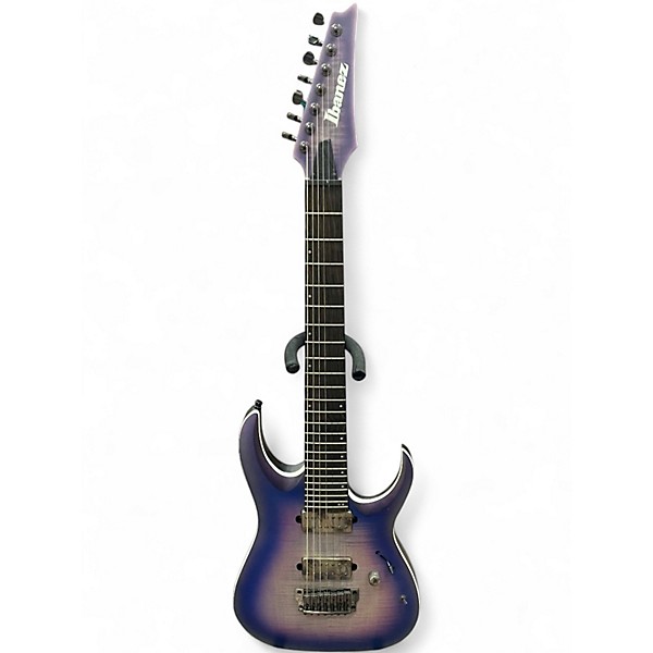Used Ibanez RGA71AL Axion Label 7 String AURORA BURST FLAT Solid
