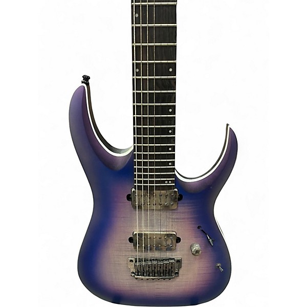 Used Ibanez RGA71AL Axion Label 7 String AURORA BURST FLAT Solid