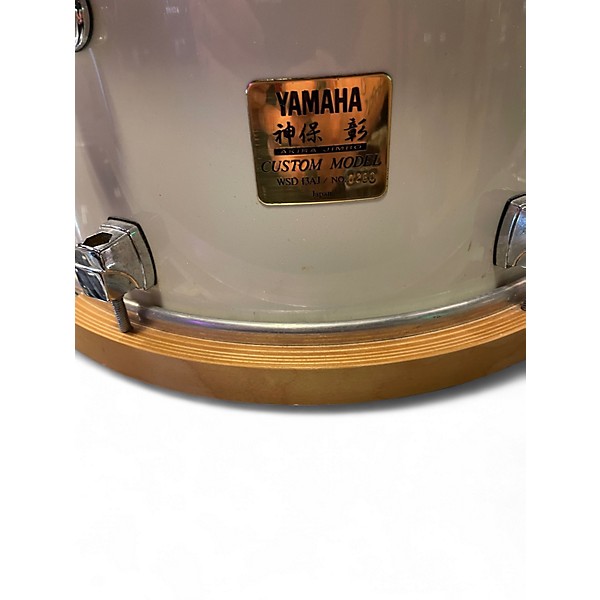 Used Yamaha 13in AKIRA JIMBO Arctic White Drum