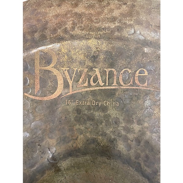 Used MEINL 16in BYZANCE EXTRA DRY CHINA Cymbal