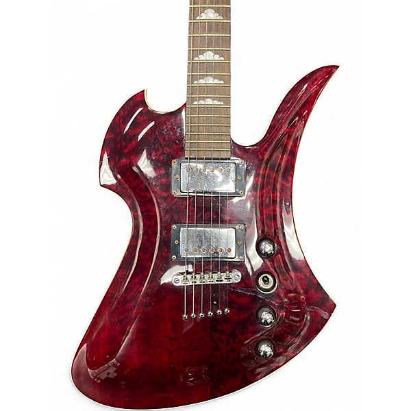 Used B.C. Rich Masterpiece Mockingbird Dragon's Blood Red Solid Body Electric Guitar