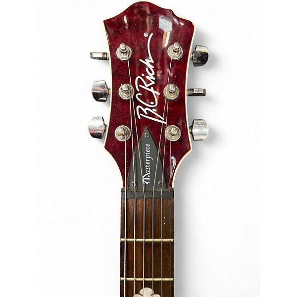 Used B.C. Rich Masterpiece Mockingbird Dragon's Blood Red Solid Body Electric Guitar