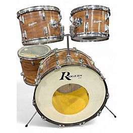 Vintage 1970s Rogers 4 Piece Londoner Koa Natural Drum Kit
