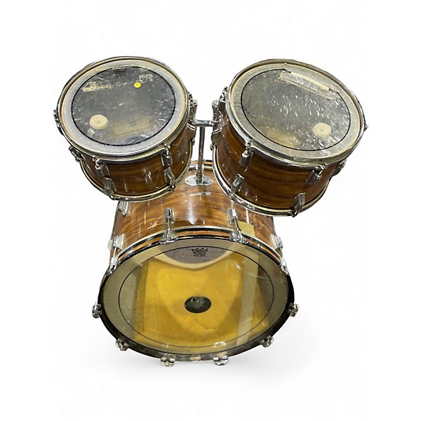 Vintage 1970s Rogers 4 Piece Londoner Koa Natural Drum Kit