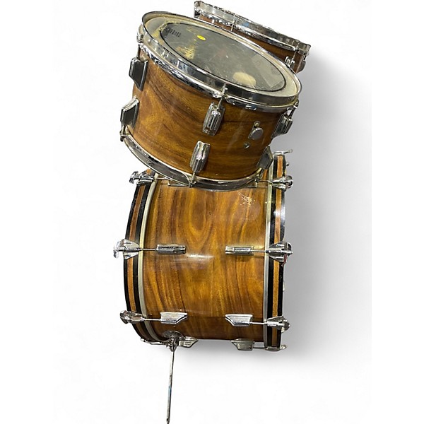 Vintage 1970s Rogers 4 Piece Londoner Koa Natural Drum Kit