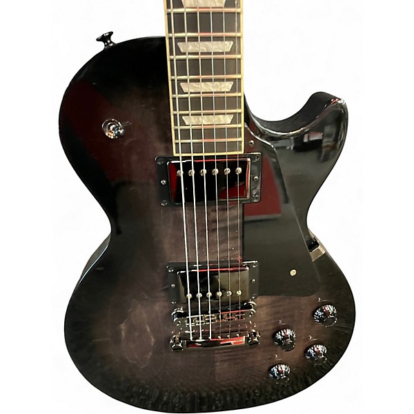 Used Gibson Les Paul Studio Trans Black Solid Body Electric Guitar