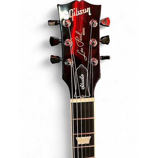 Used Gibson Les Paul Studio Trans Black Solid Body Electric Guitar