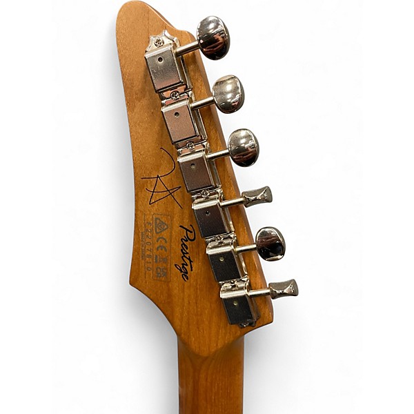 Used Ibanez flat v josh smith signature Black Solid Body Electric Guitar