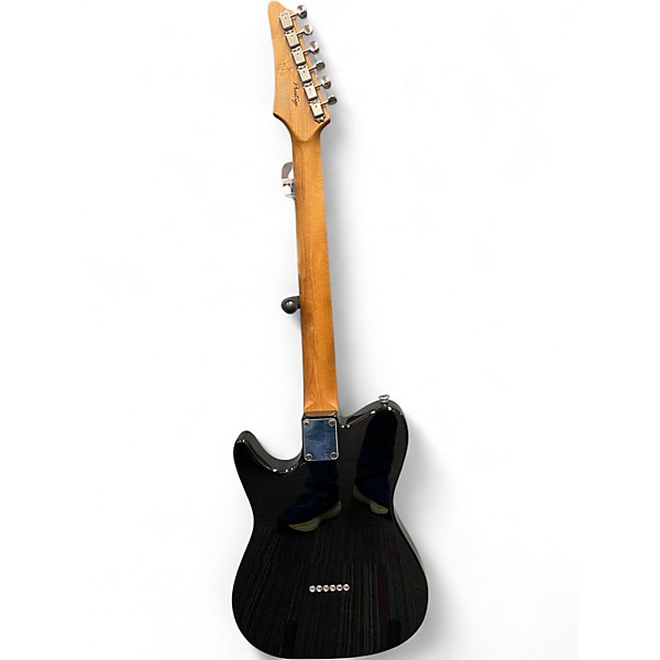 Used Ibanez flat v josh smith signature Black Solid Body Electric Guitar